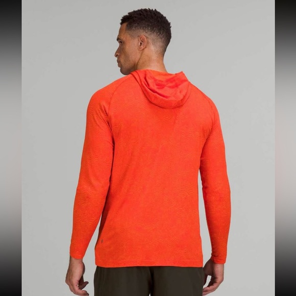 lululemon athletica Other - Lululemon Men’s Bright Orange Hooded Sweatshirt